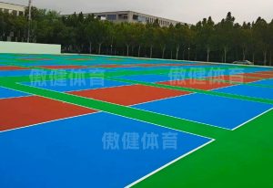 上海弹性匹克球场地胶多少钱一平，5mm丙烯酸匹克球场材料厂家价格表，弹性丙烯酸匹克球场施工视频，硅pu匹克球场的施工流程图片，匹克球场塑胶一般多厚，匹克球场图片视频，
